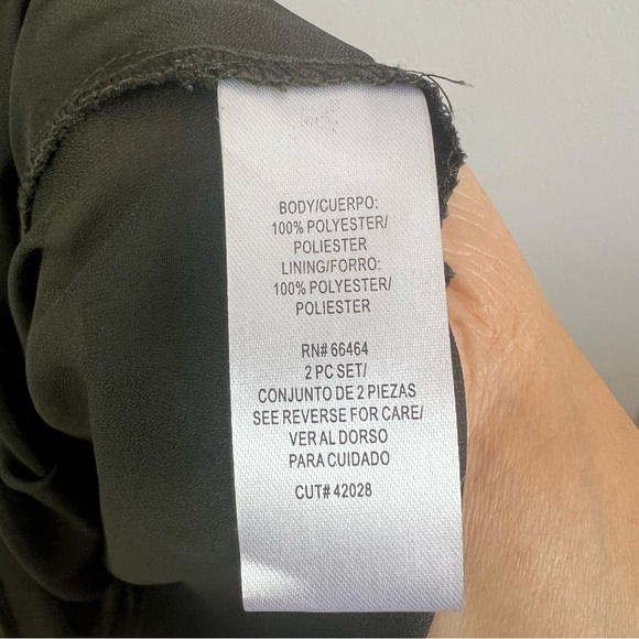 Studio I Sleeveless Maxi Dress Paisley Olive Green Sz 8 Flowy Romantic Y2K 90s - Picture 8 of 15